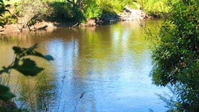 River outside backfence