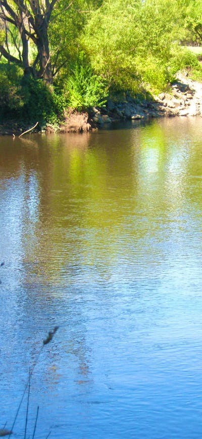 River outside backfence