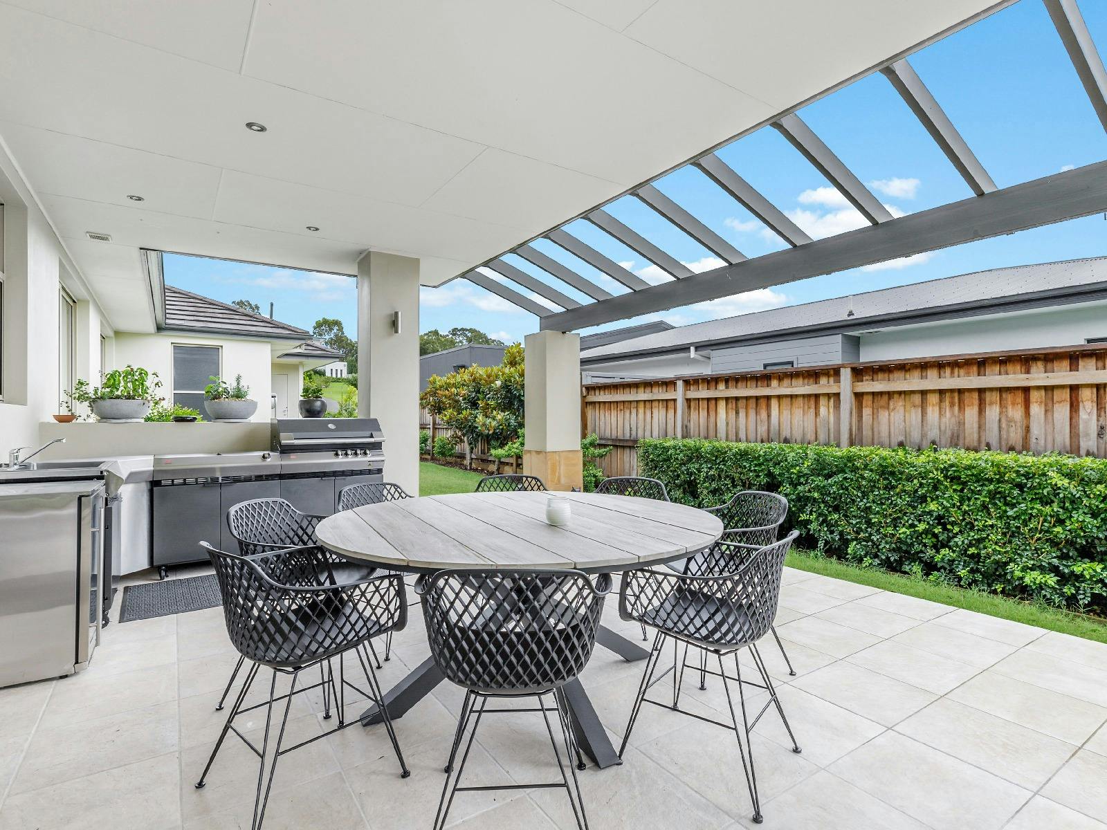 라 비타 야외 식사 공간 및 바비큐