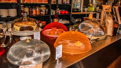 Front counter of the Albion Cafe