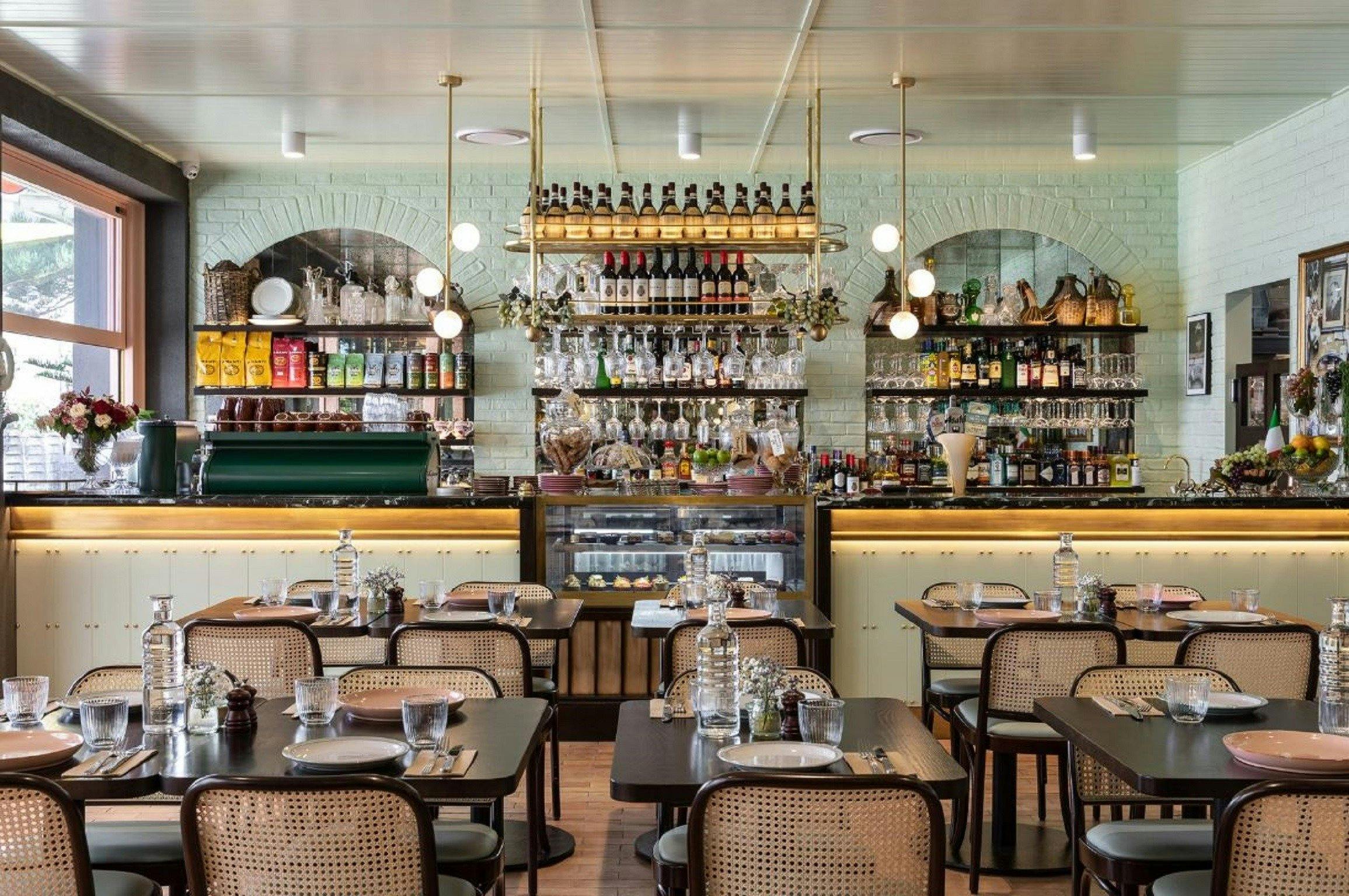 Interior of the cafe