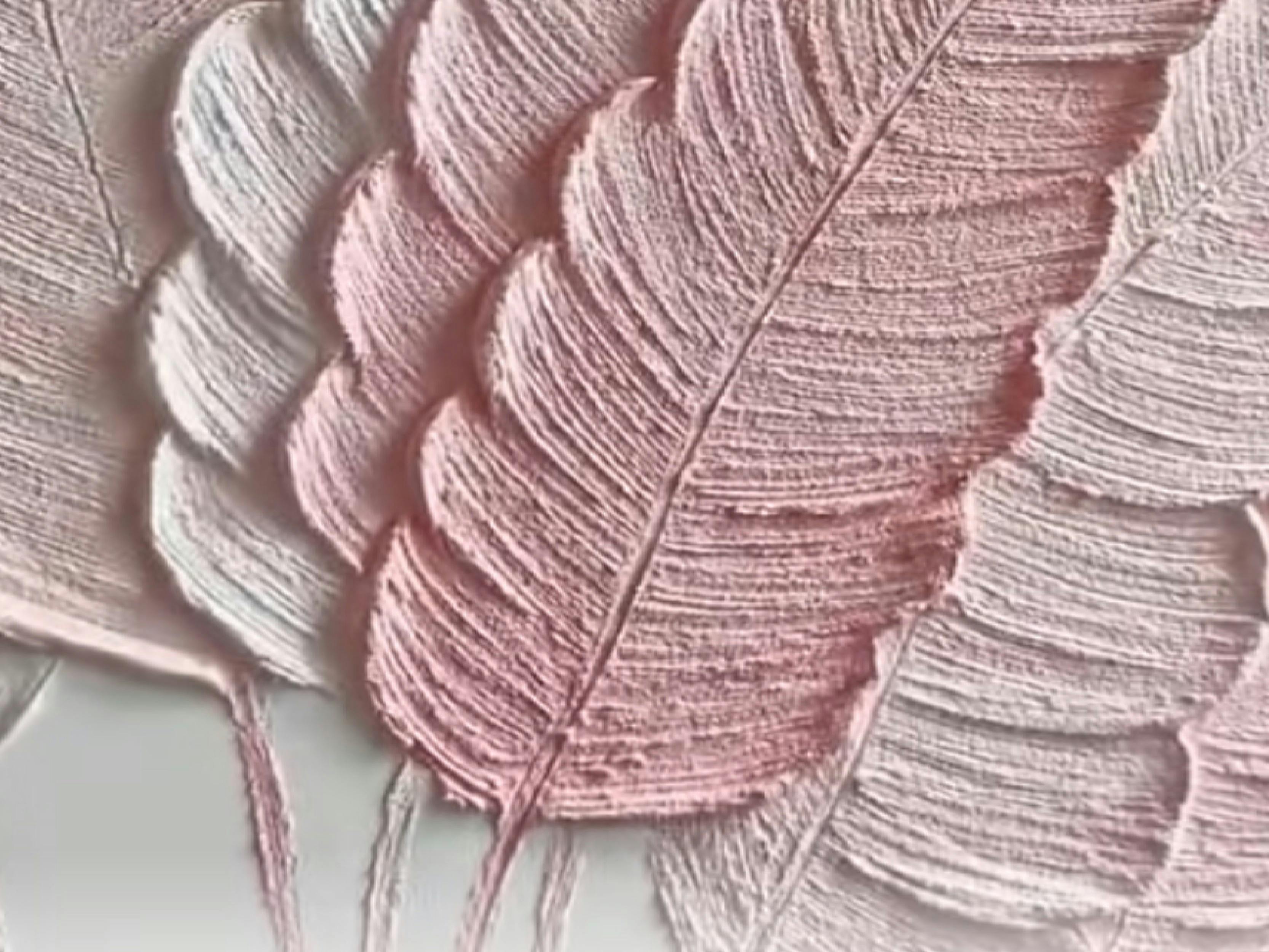 Texture Paste Art - Ferns