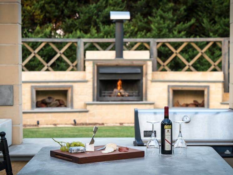 Indoor and outdoor entertaining spaces all with their own high end facilities and fireplaces.