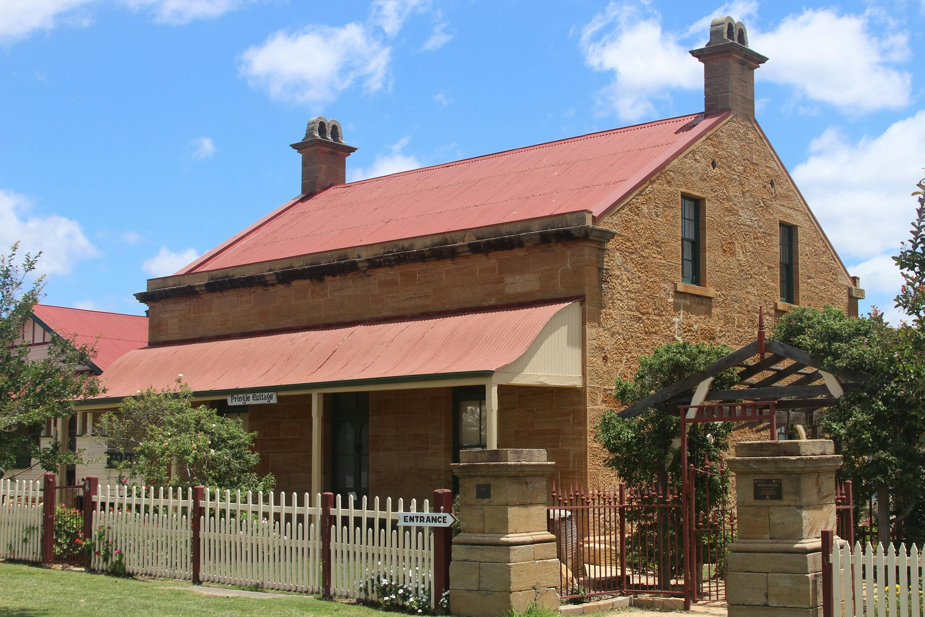 An 1870 sandstone cottage set up as a display of life in the early days of Warwick.