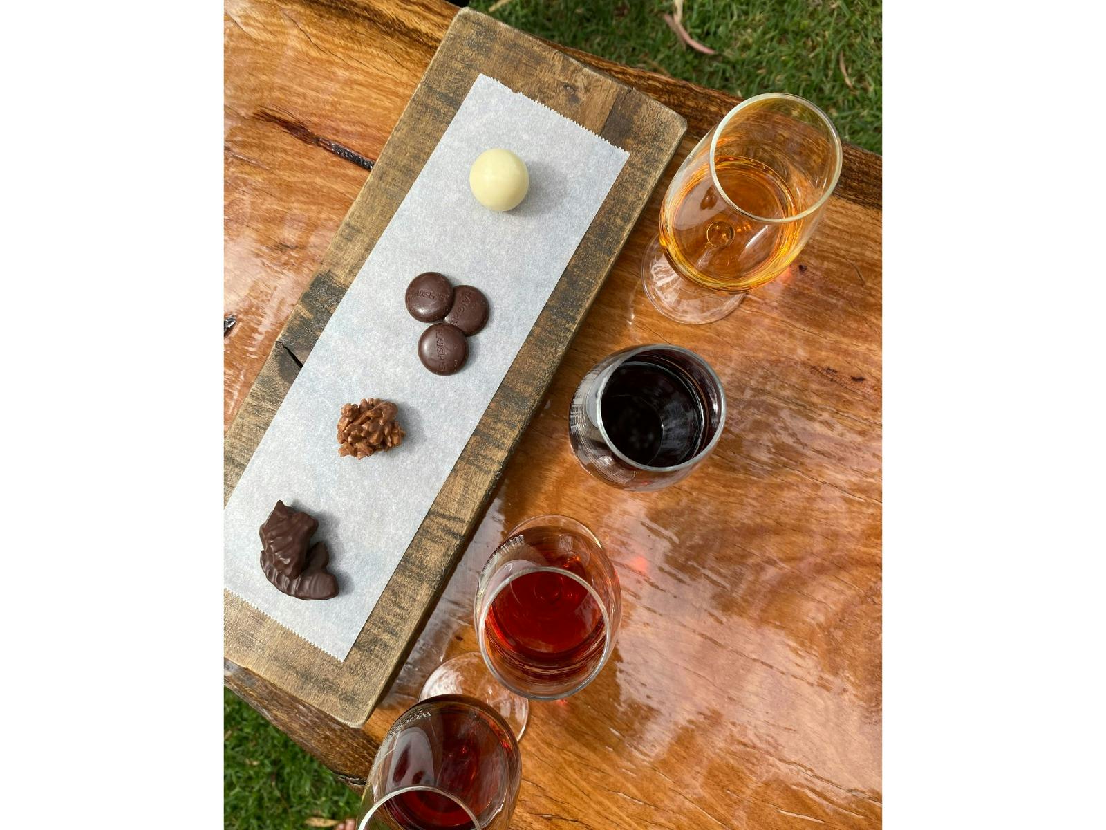 Fortified wine and chocolate