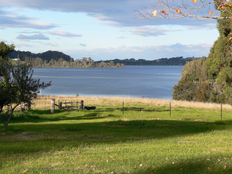 The view from Clark Bay Cottages