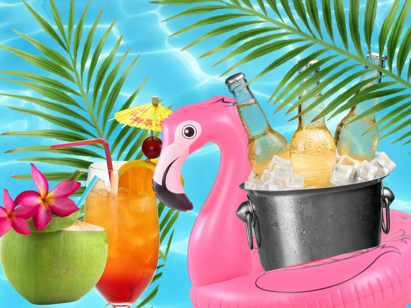 New Year's Day Inflatable Pool Party