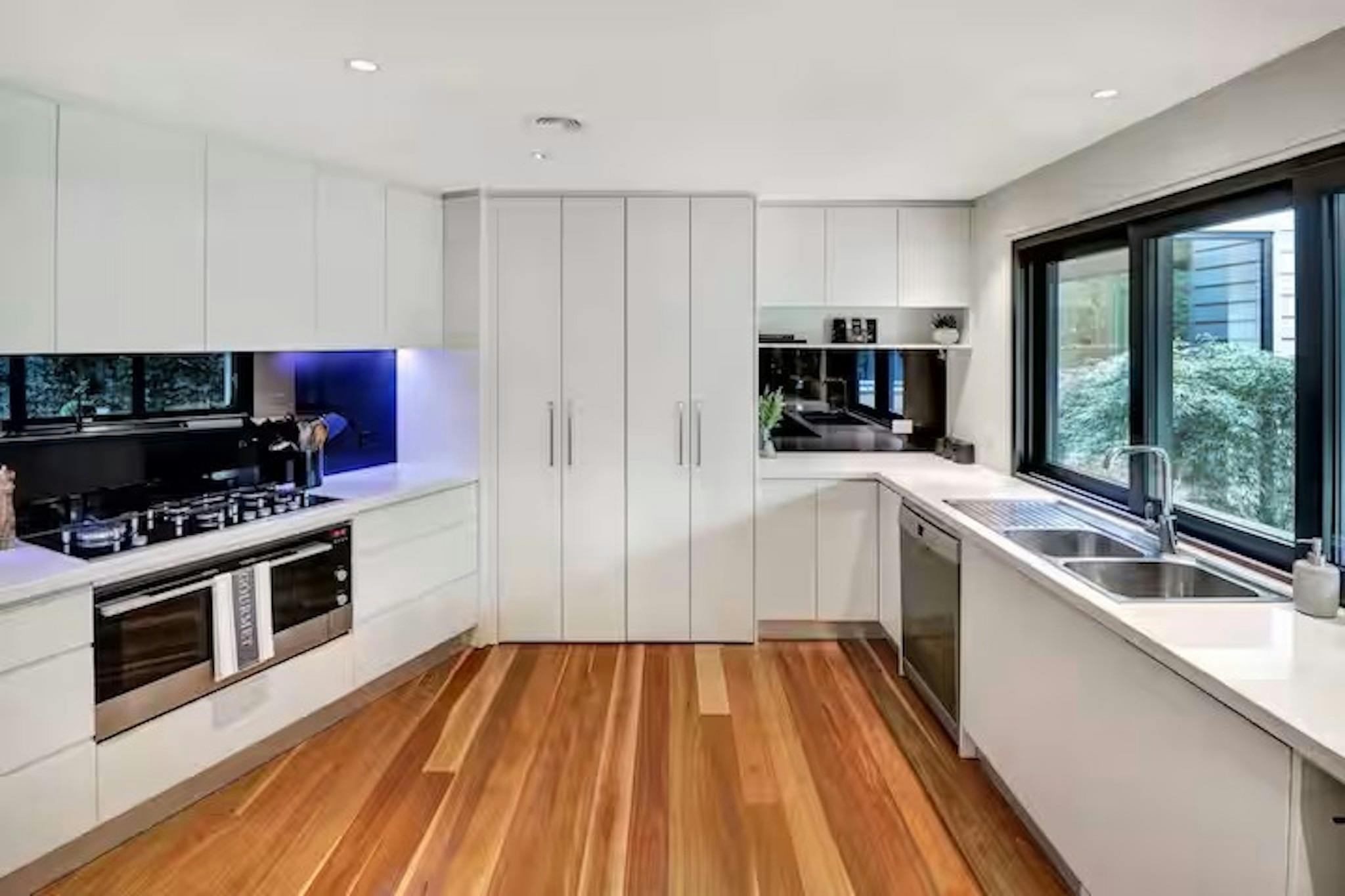 Modern fully equipped kitchen at Banksia House holiday accommodation Mansfield