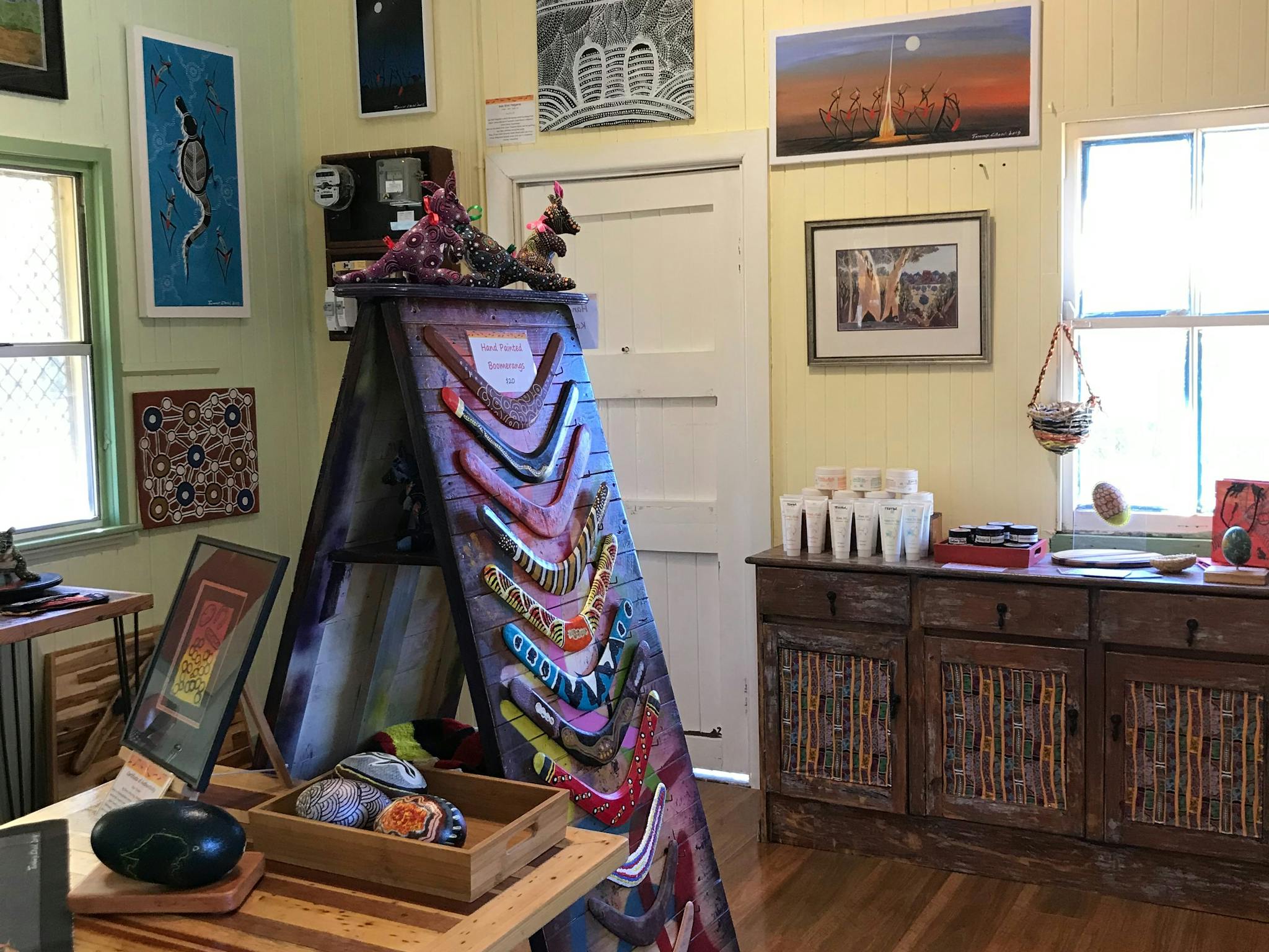 A range of unique gifts and authentic artworks are on offer A range of unique gifts and authentic artworks are on offer