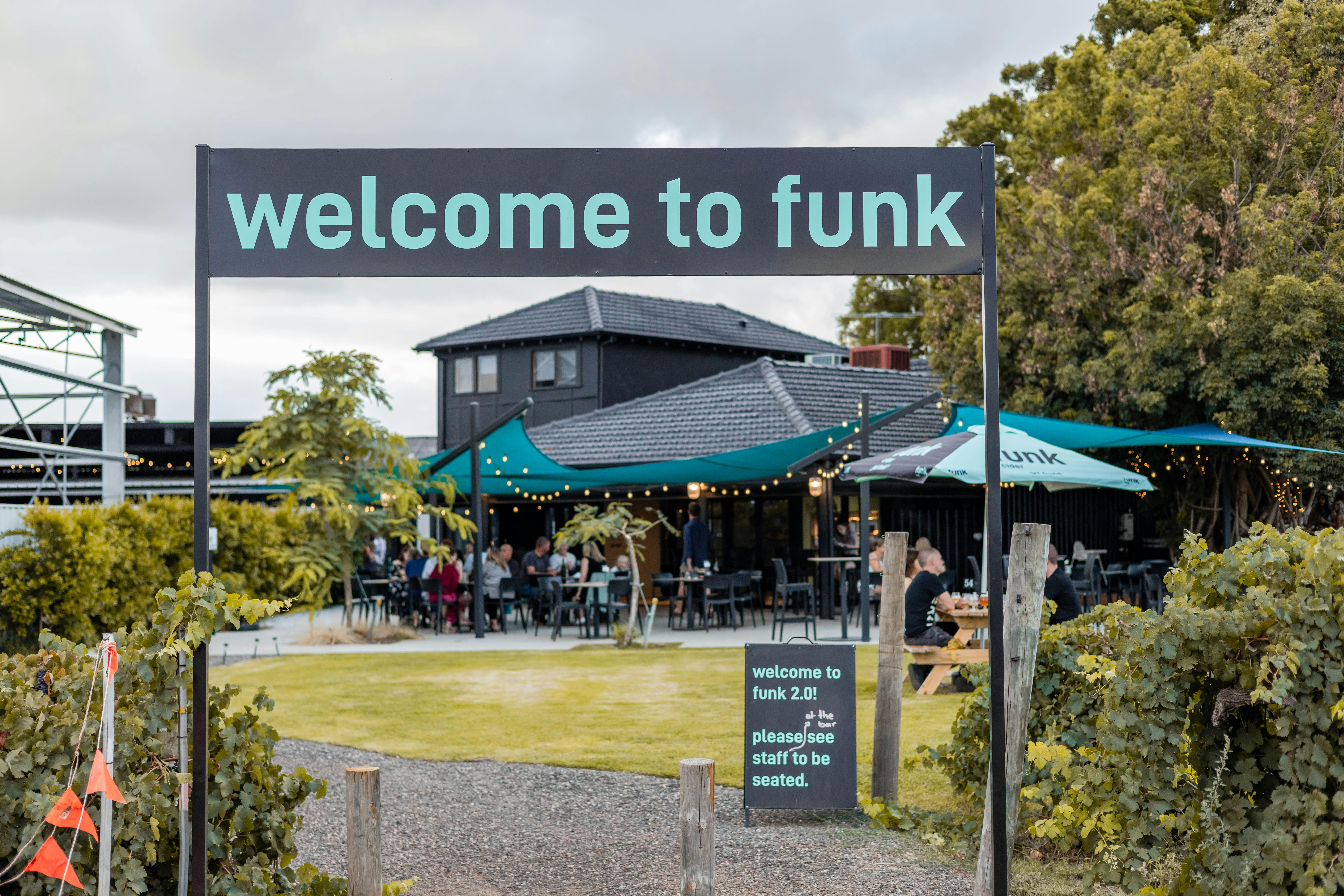 welcome to funk, funk ciders second venue in the swan valley - journey into an immersive experience.