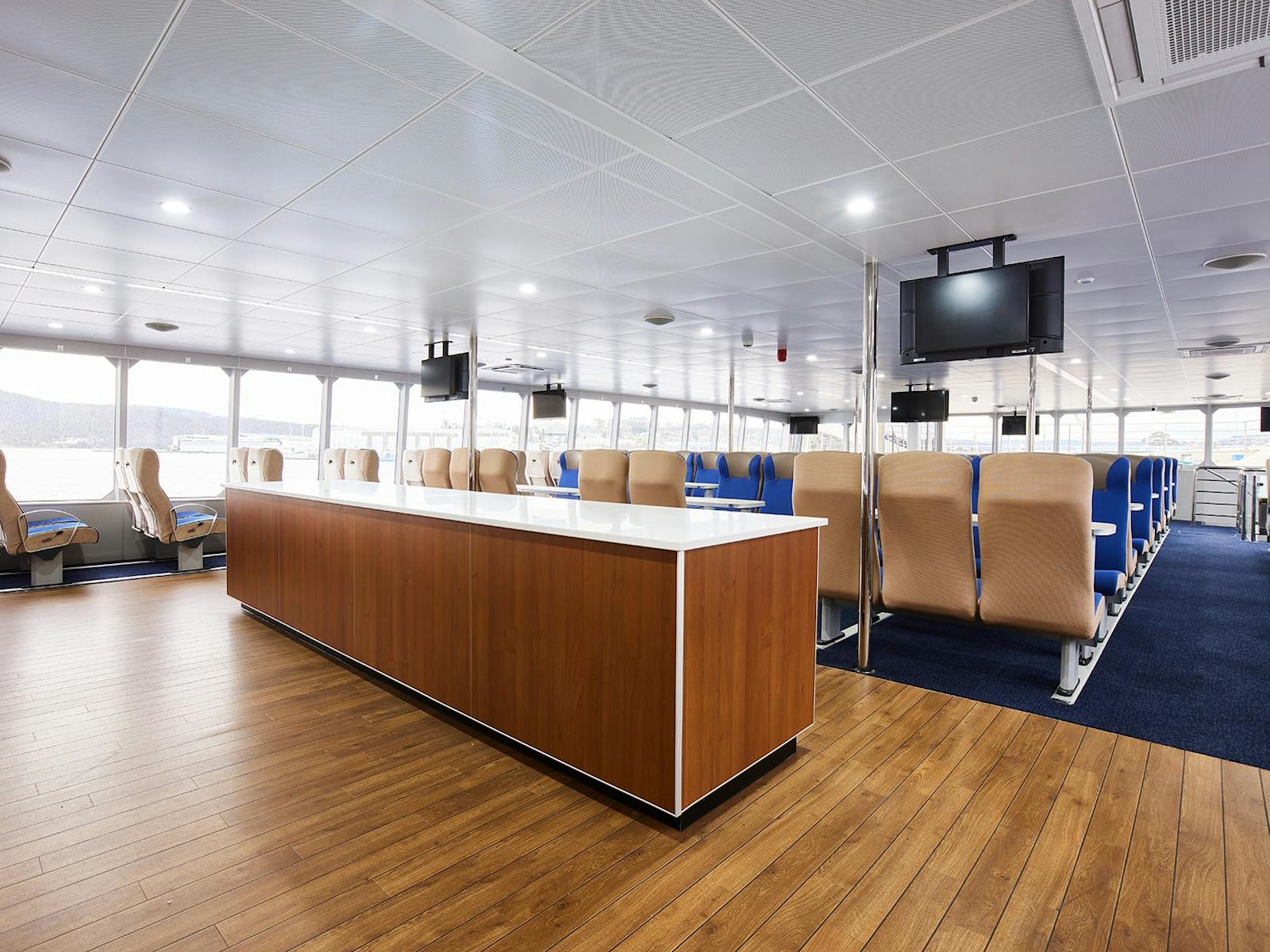 Spacious interior of Harbour Master II