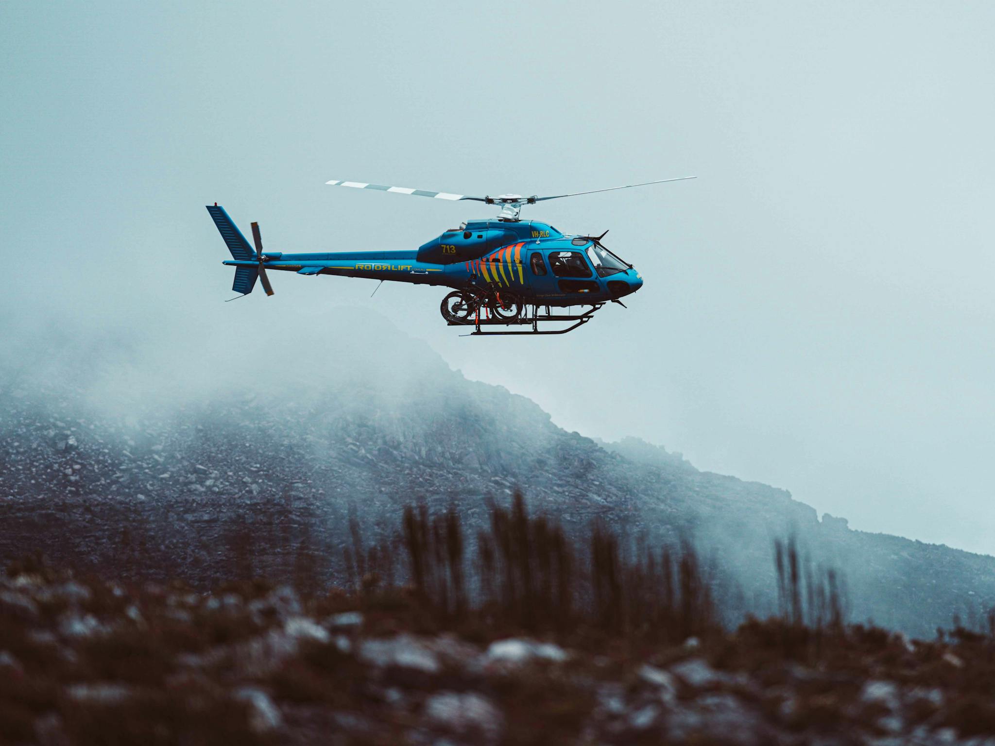 Heli biking