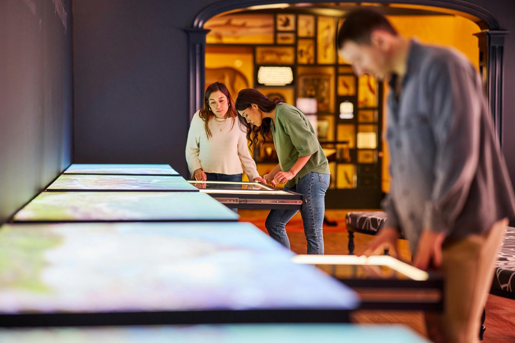 Visitors in the Seeing Sydney, Knowing Country exhibition
