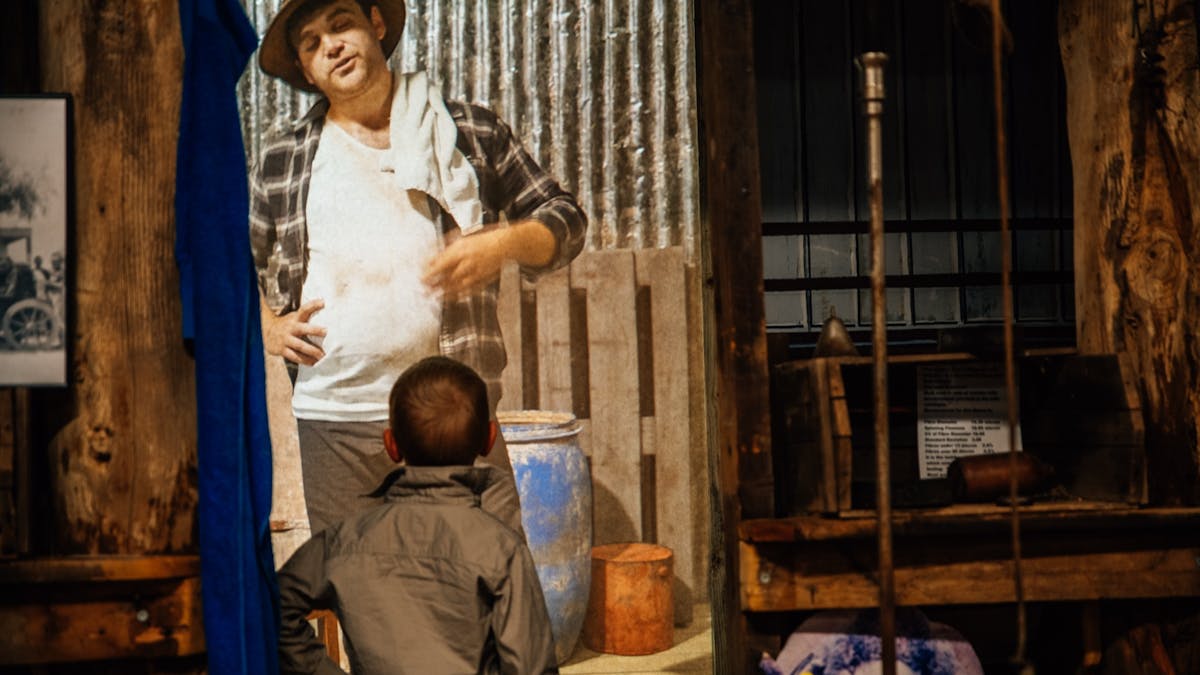 Interact and hear the shearers story .