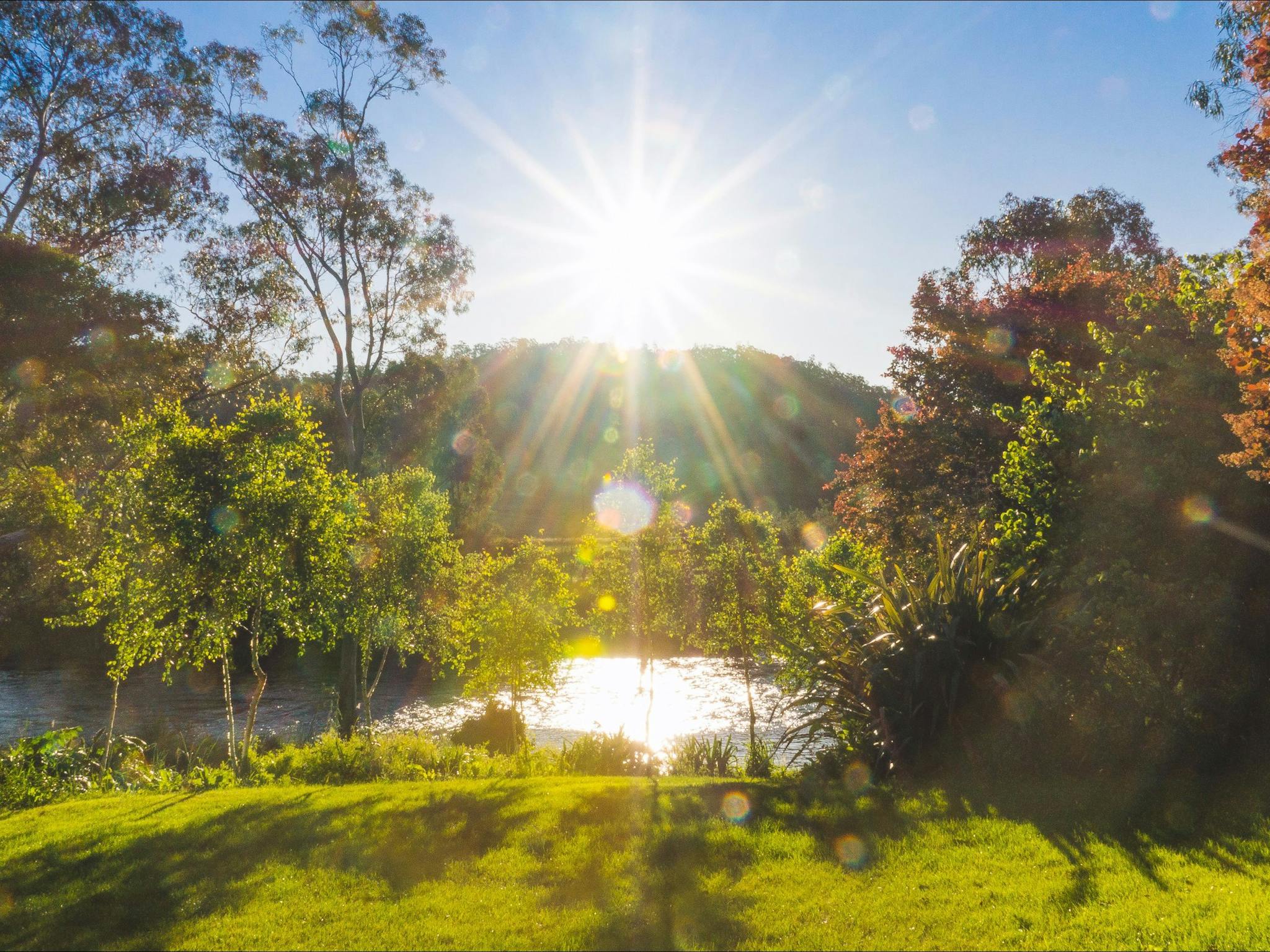 Riversong House sits beside the Mitta Mitta river