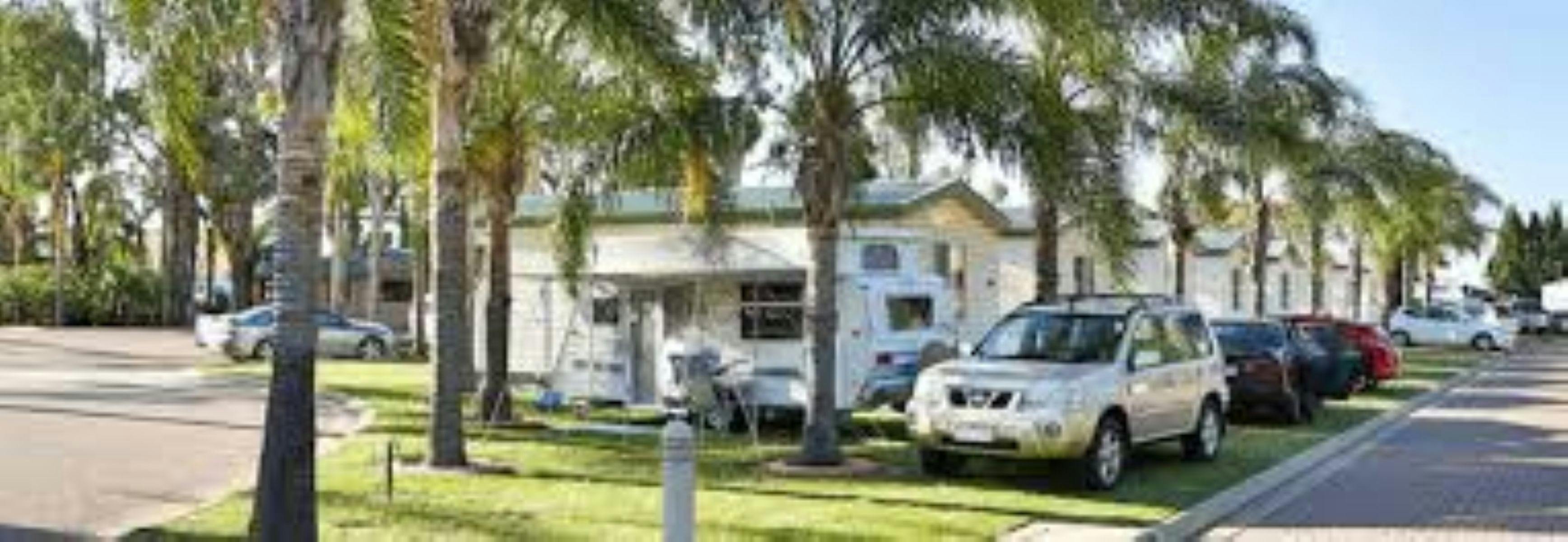 Image of Caravan & Car at Caravan park