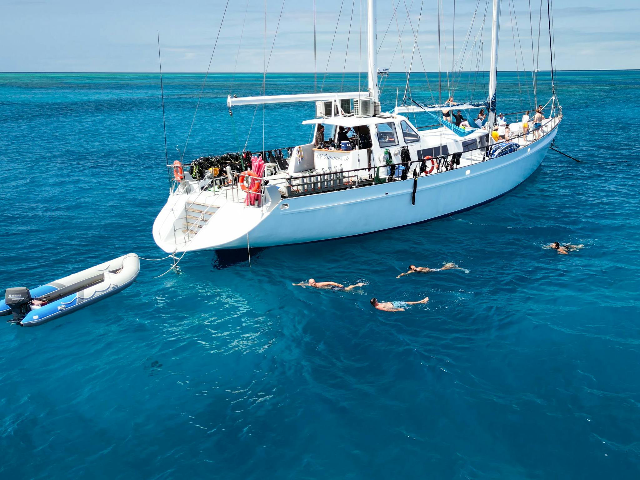 Summer Jo is your floating haven for reef exploration, laid-back days and exclusive night dives Summer Jo is your floating haven for reef exploration, laid-back days and exclusive night dives
