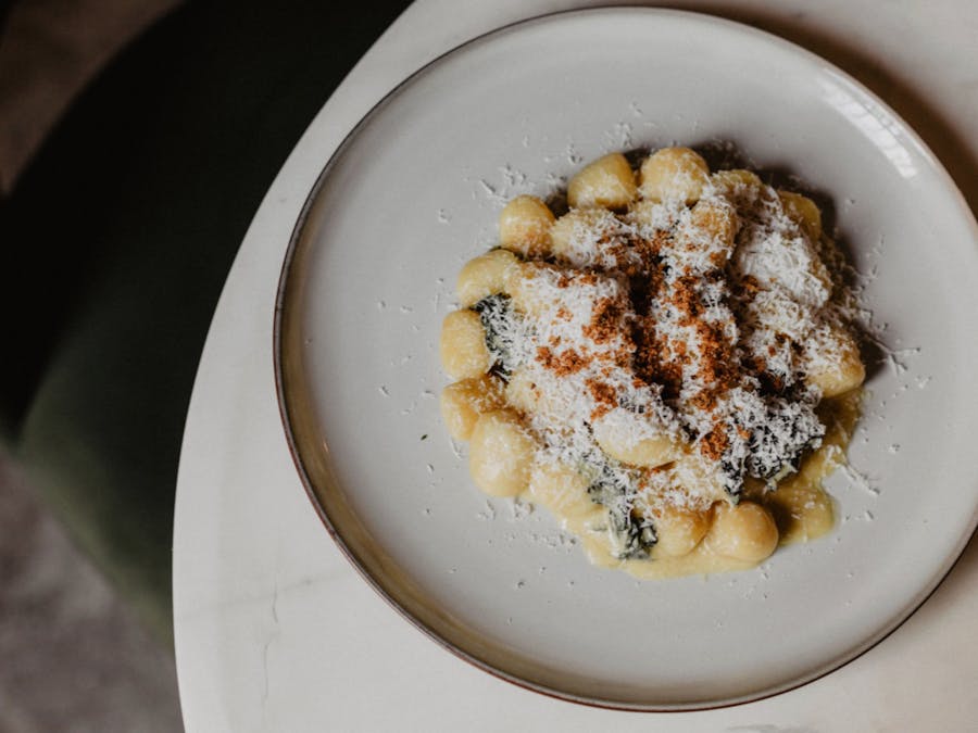 Gnocchi, ricotta, spinach, lemon cream