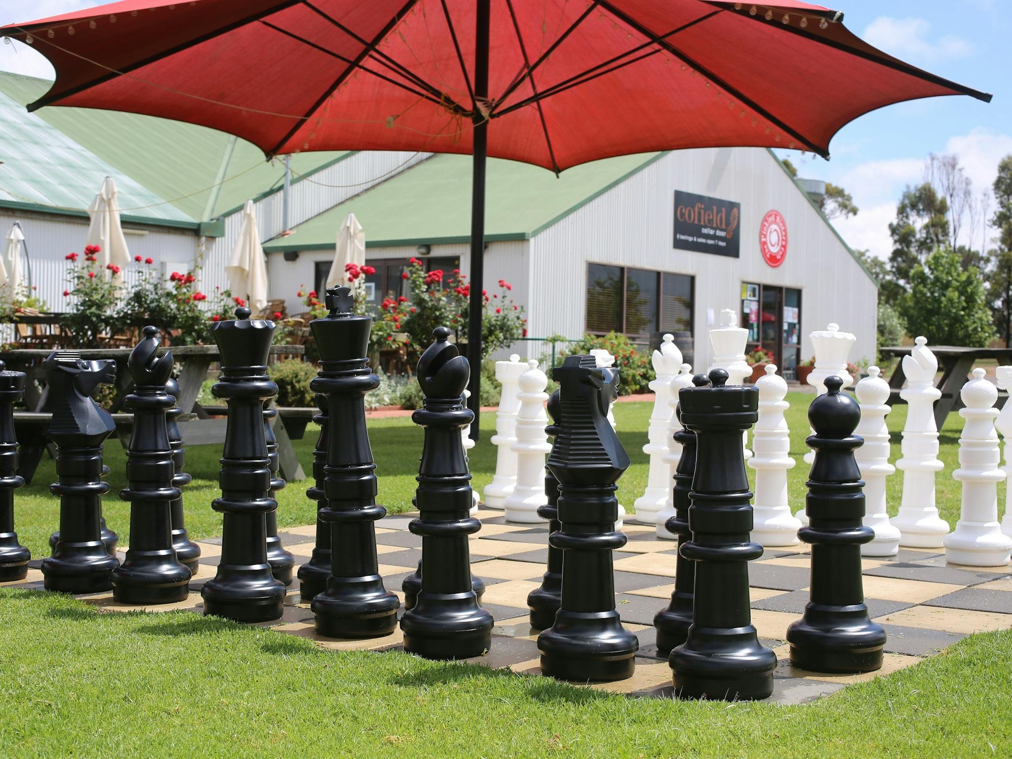 Cofield Wines Chess Board