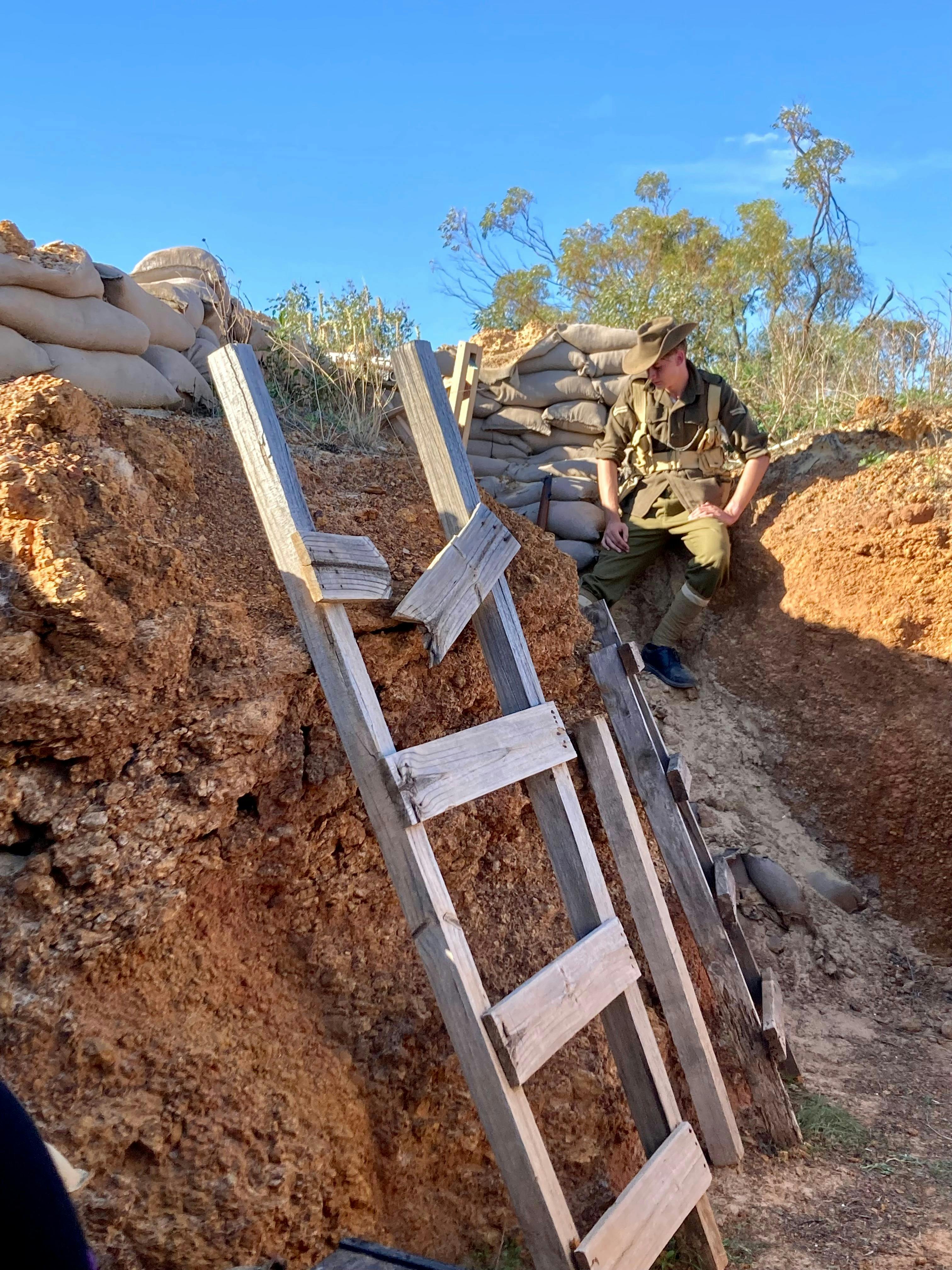 Experiencing Leane's Trench at the Gallipoli Trench Project while on tour with New Leaf Connect