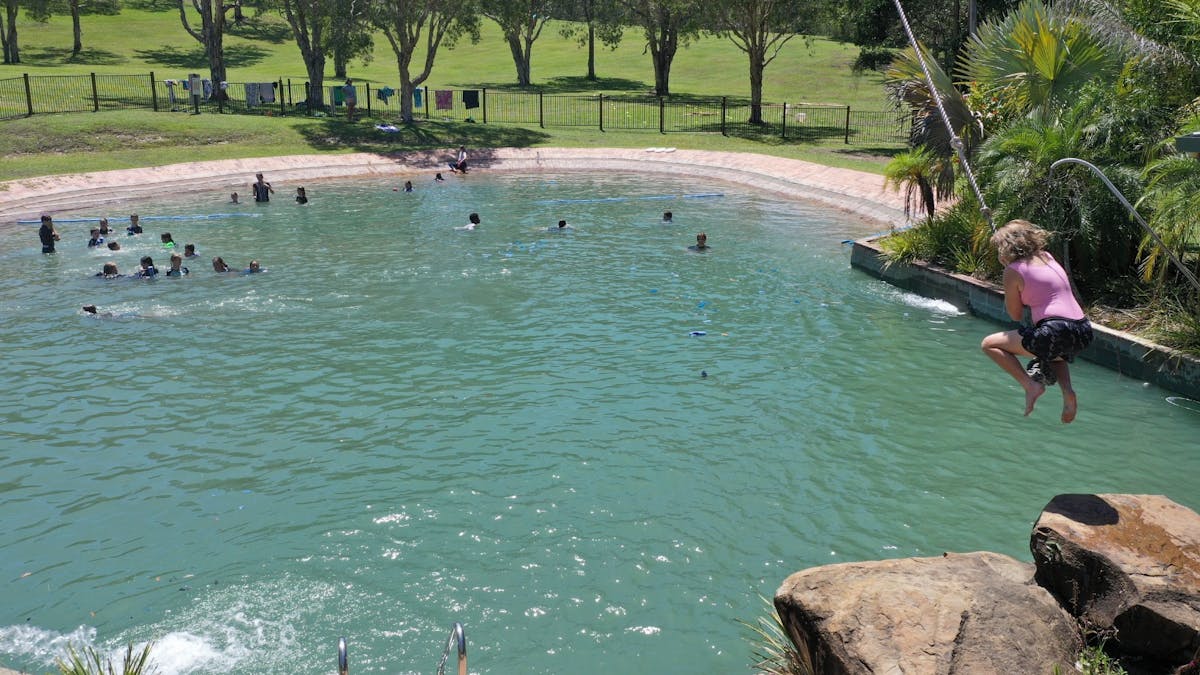 Tunnel Ridge Ranch Swimming Dam and Rope Swing
