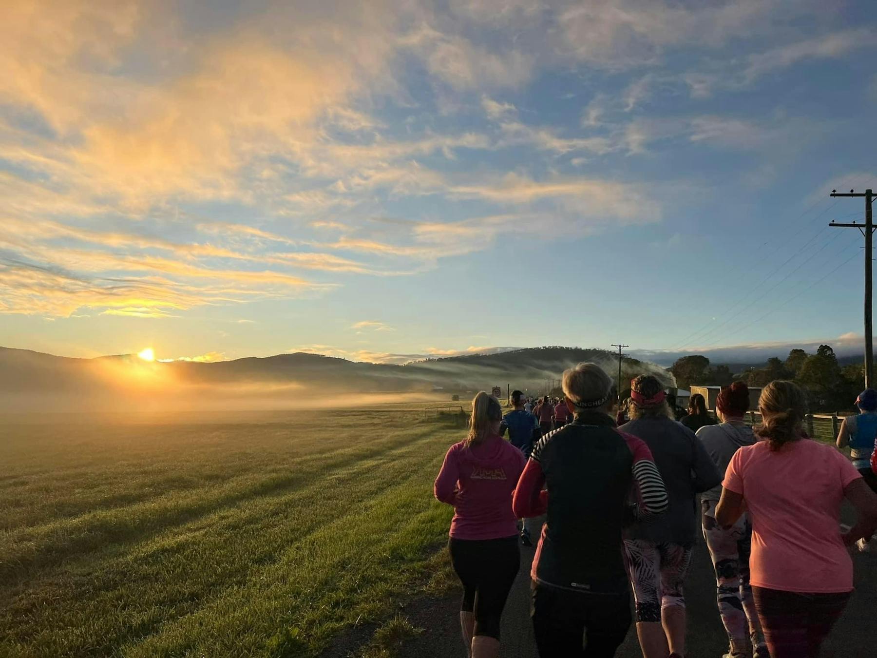 This is the view as you run from Killarney up to Queen Mary Falls