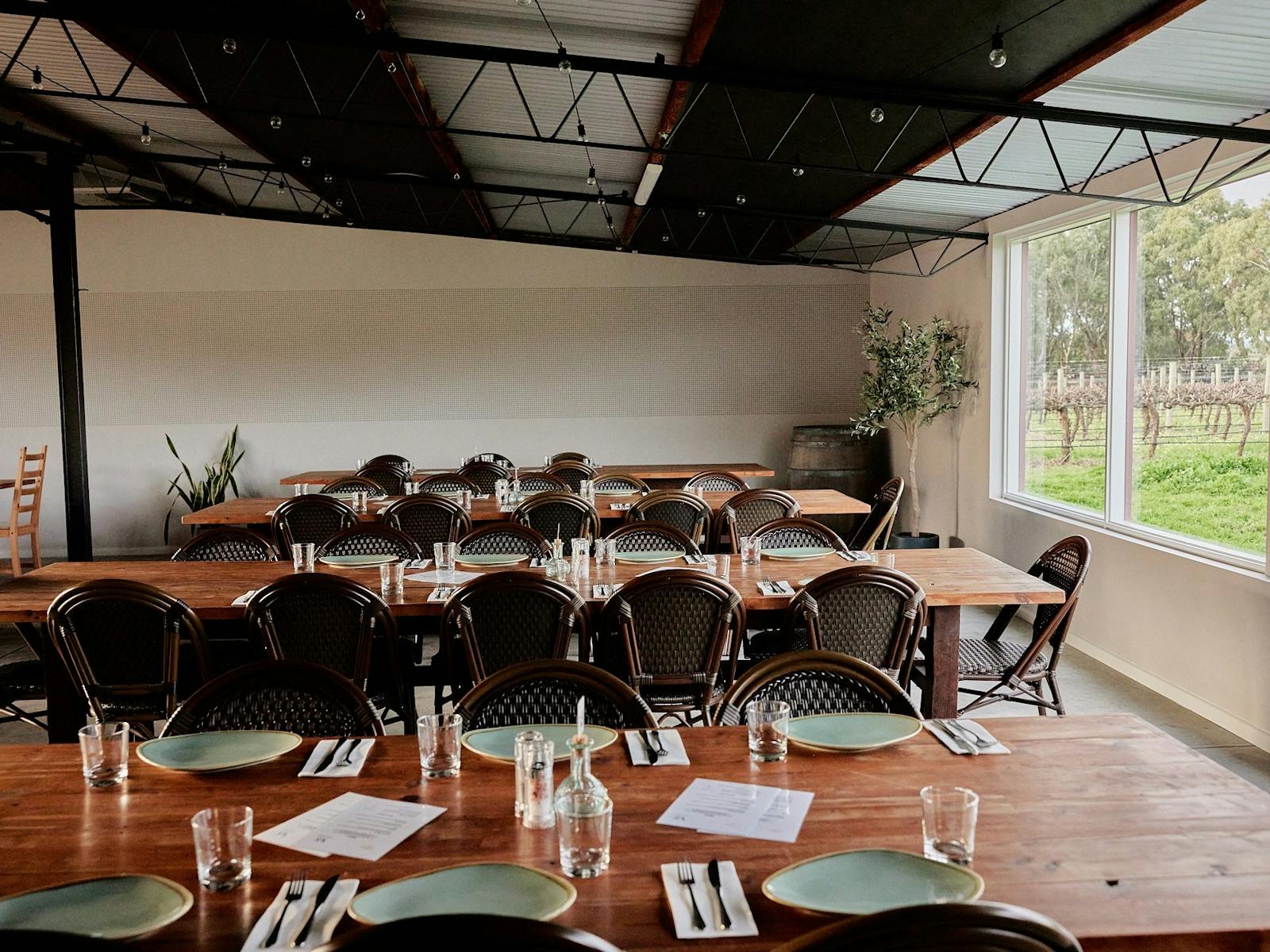 Image of dining area in Italian Style Shed