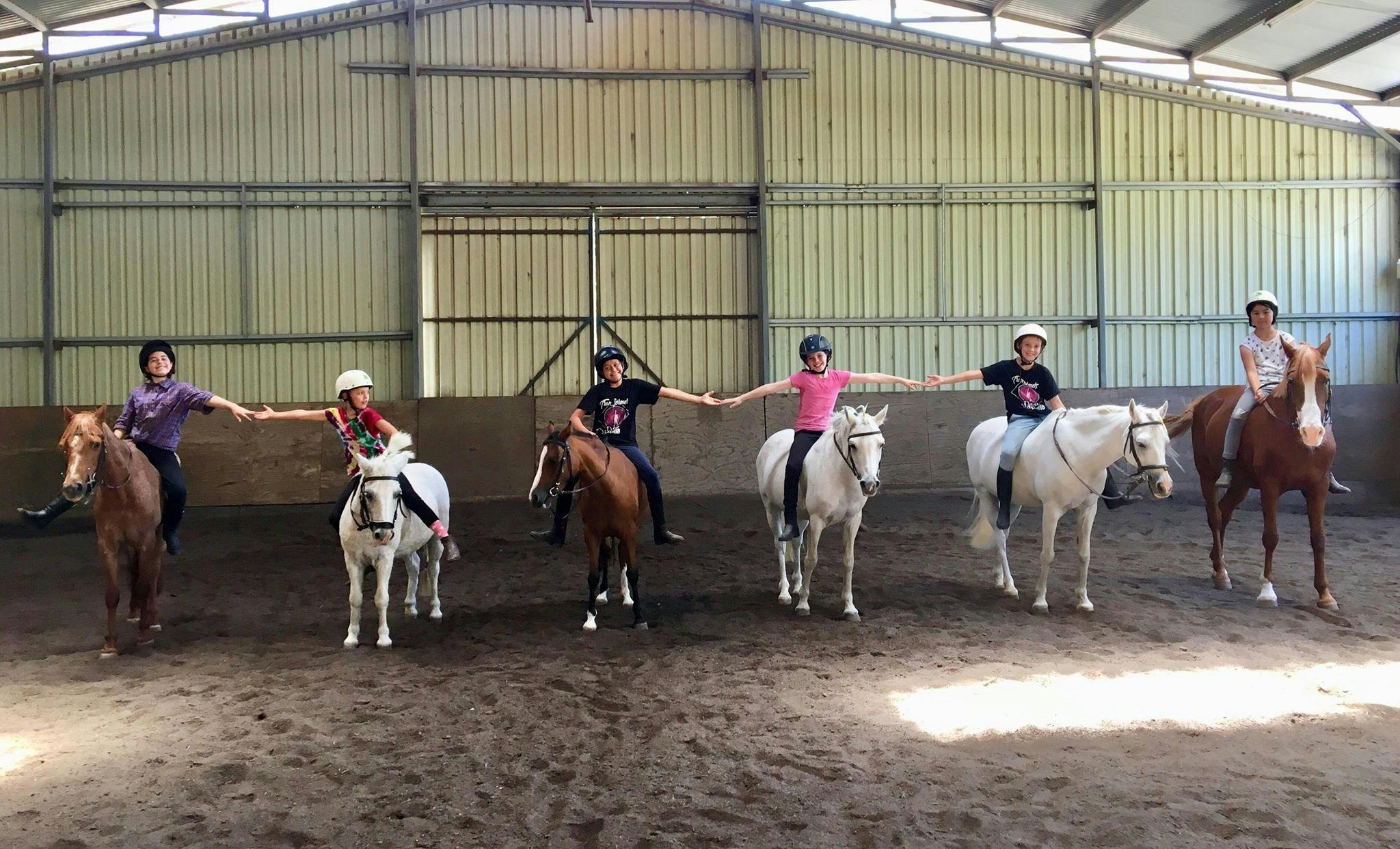 Riders in the indoor