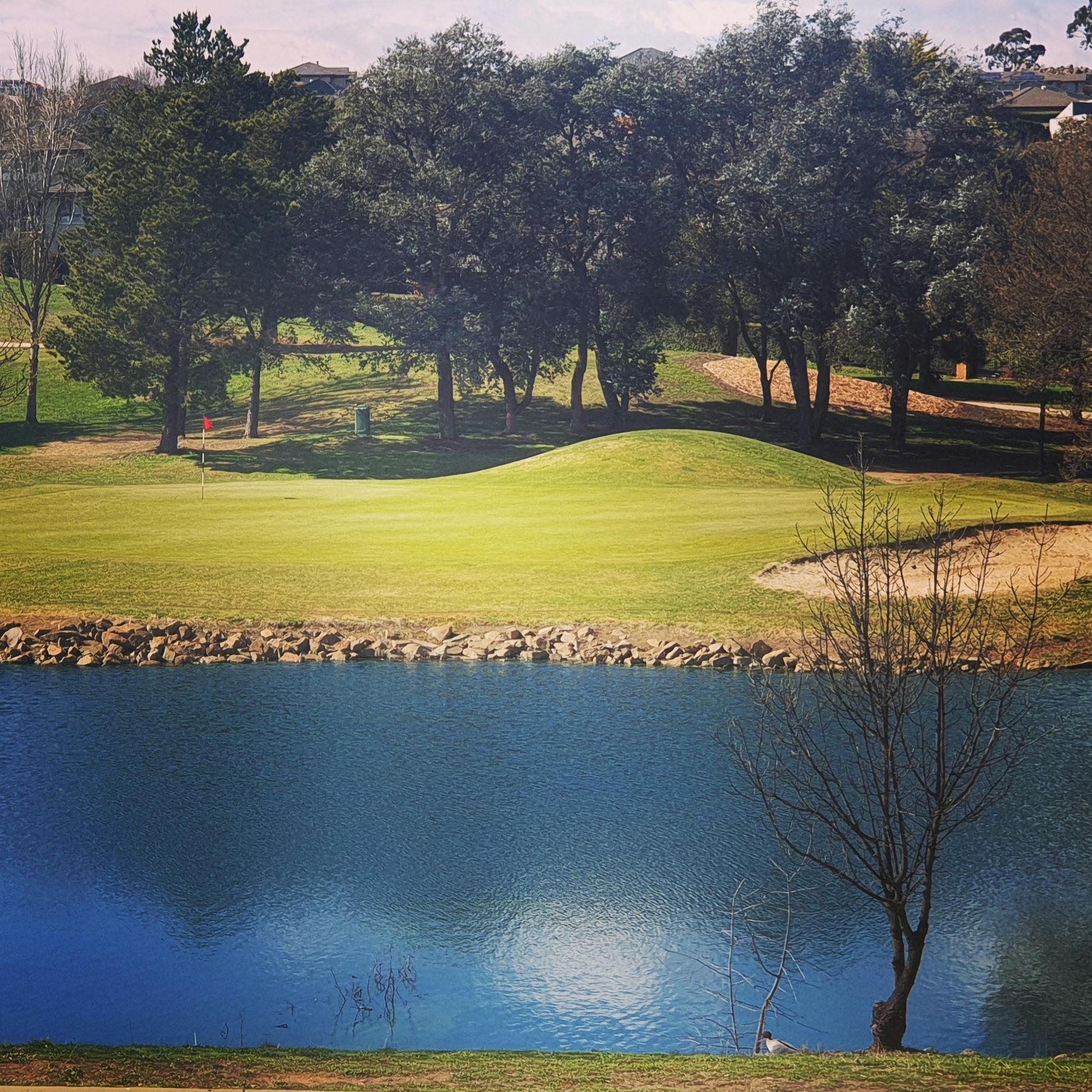 Blue Lake by the green