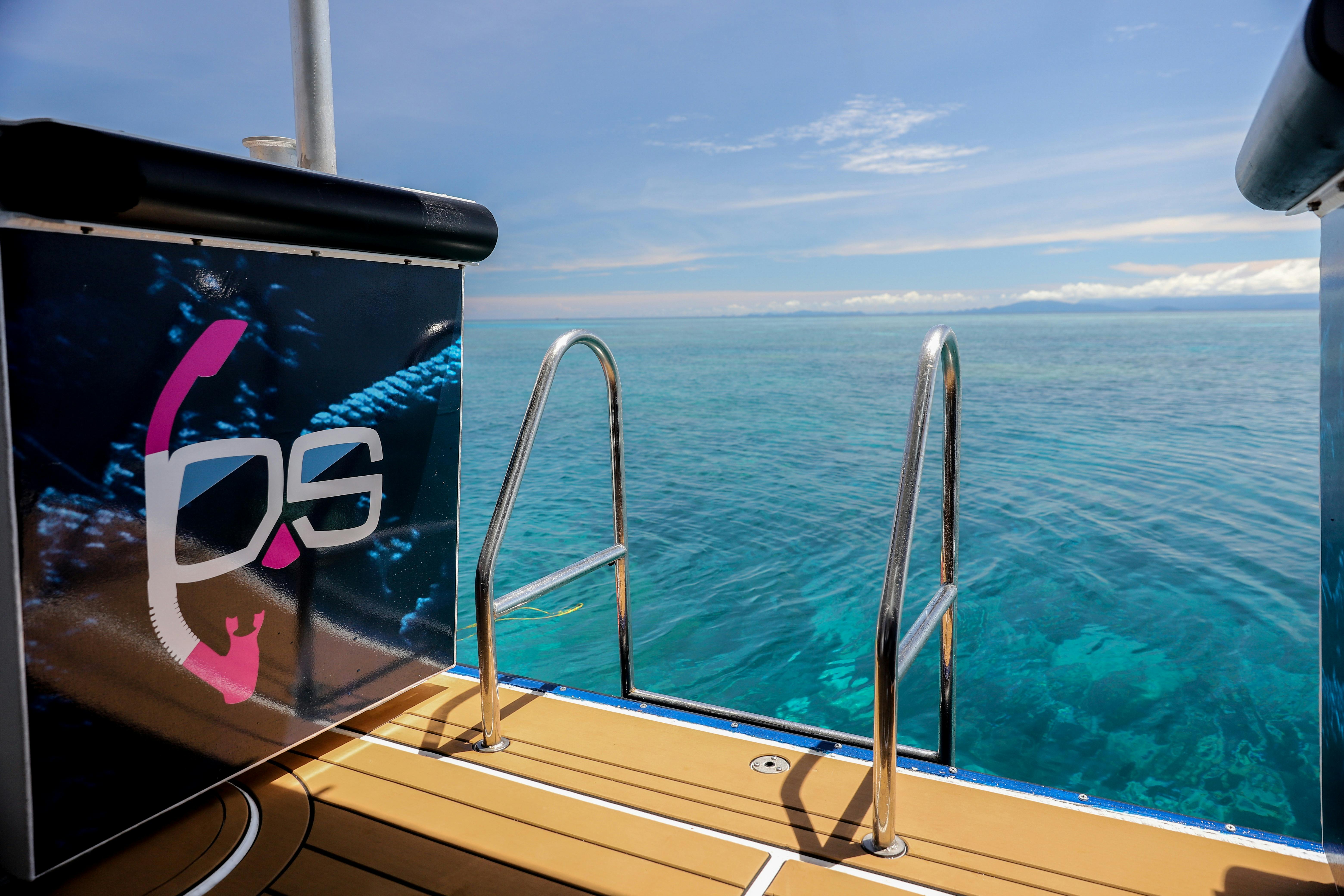 A view from the rear of the vessel