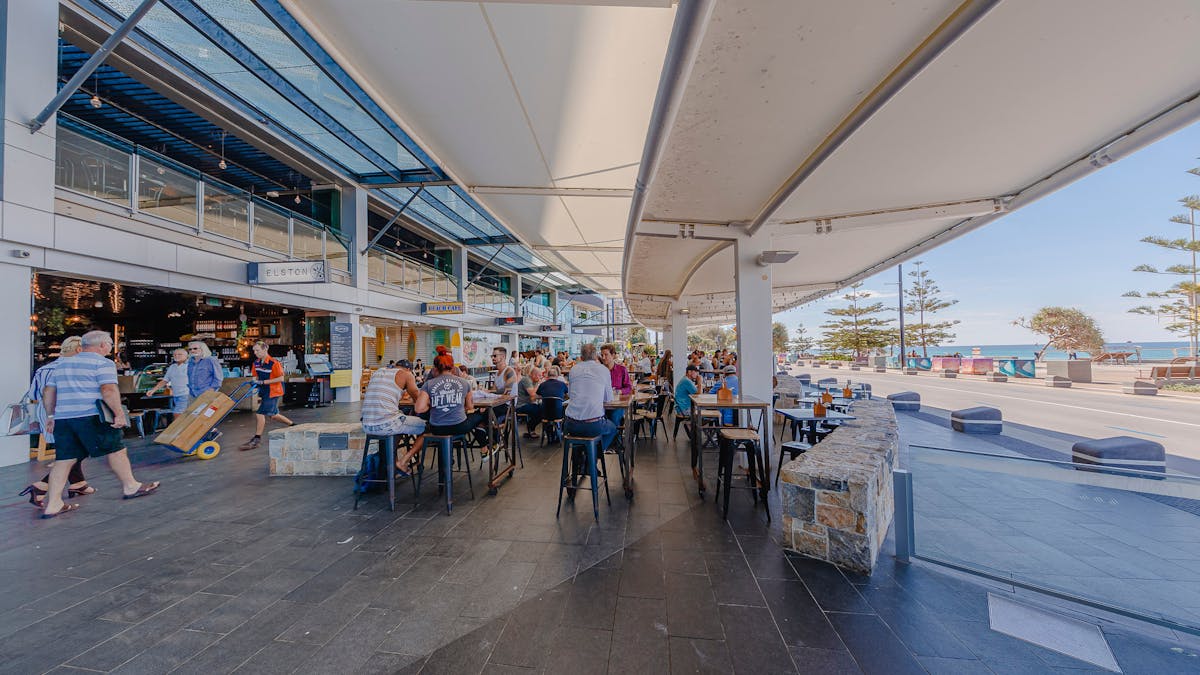 Customers Dining in Restaurants at Soul Boardwalk