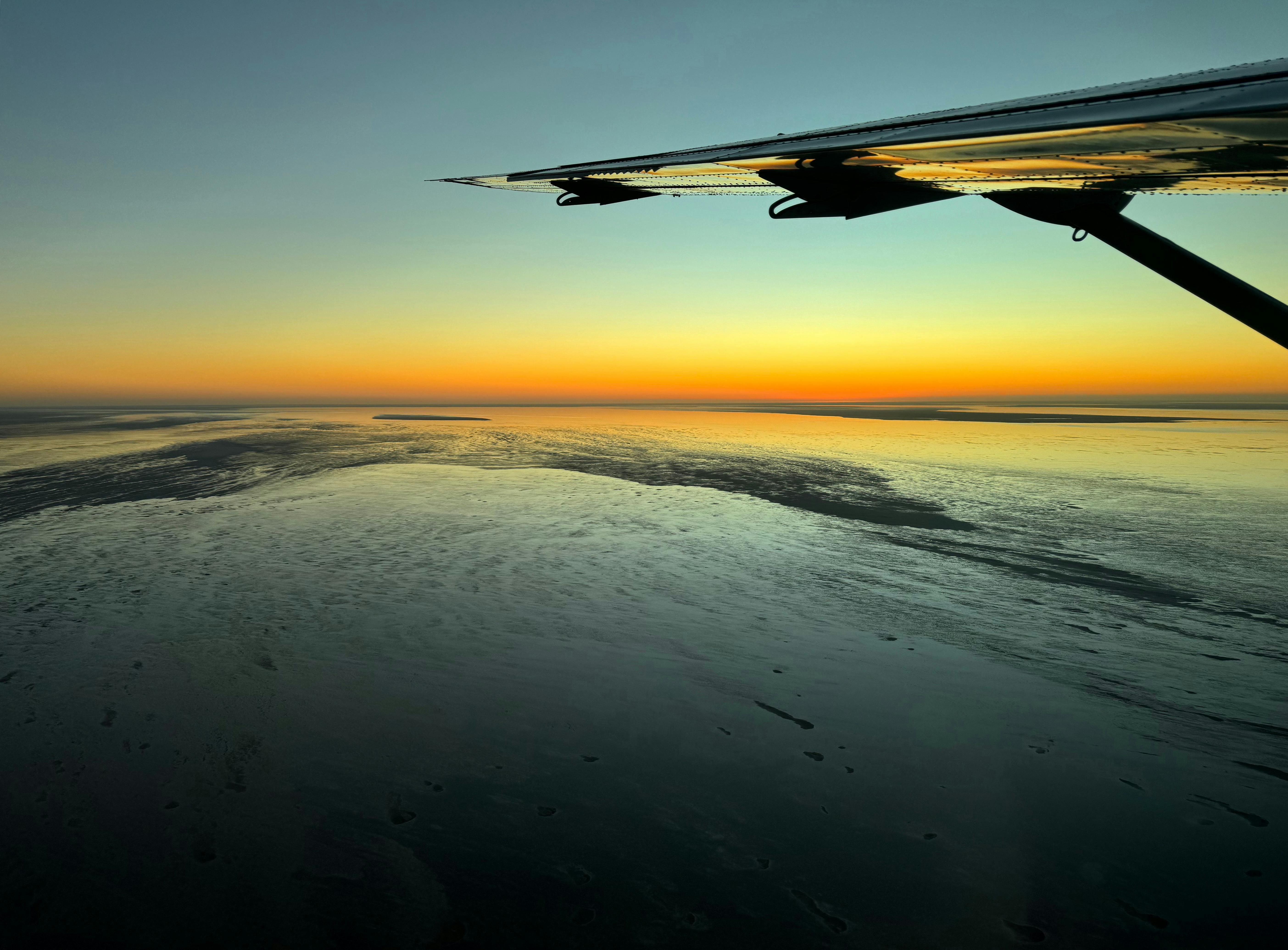 Lake Eyre at sunrise