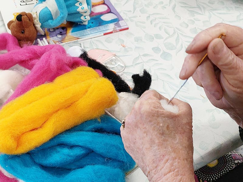 felting, community, group, hobby, gathering, friends