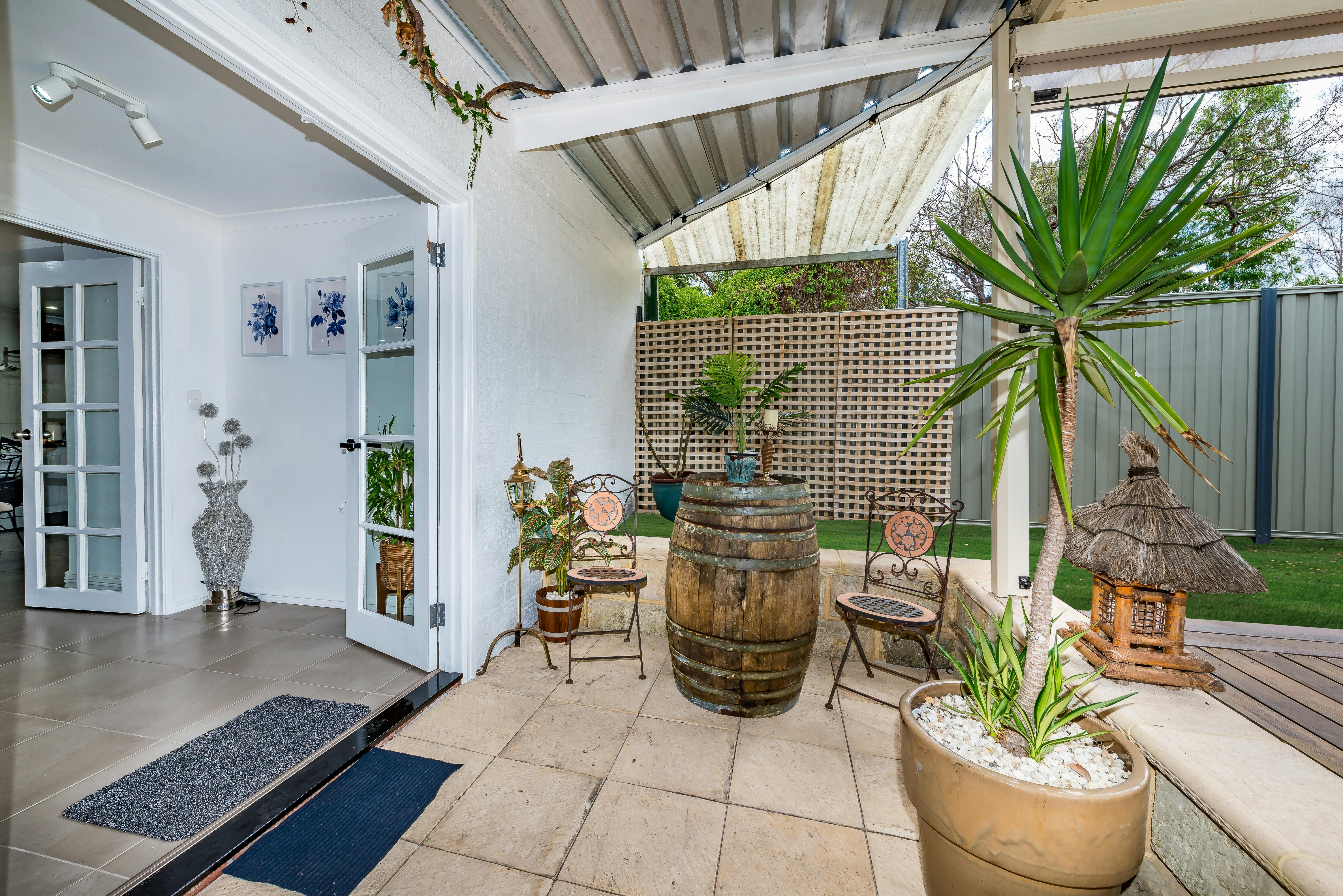 Magical outdoor area with BBQ