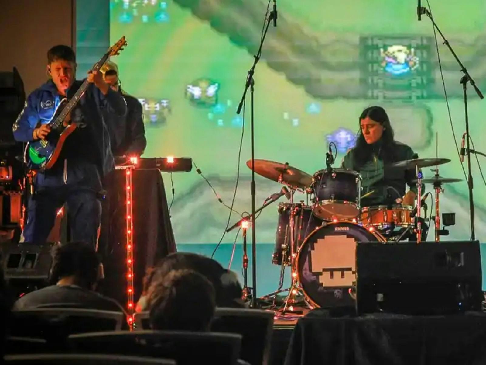Extra Lives band performing