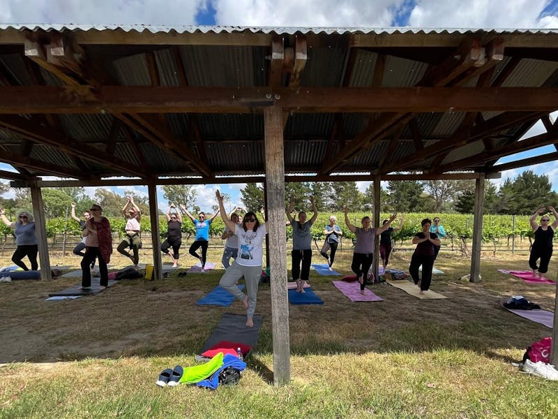 Image for Sip and Stretch at Four Winds Vineyard