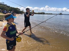 Kids and families fishing lesson - Victoria Point