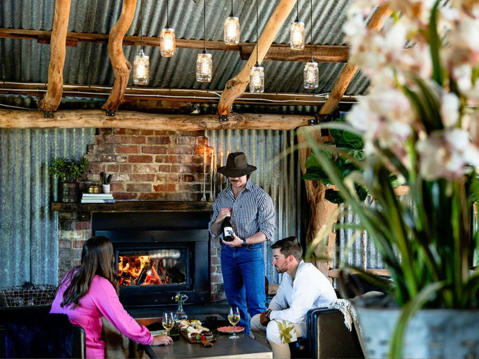 Couple Tasting Wines At Heifer Station