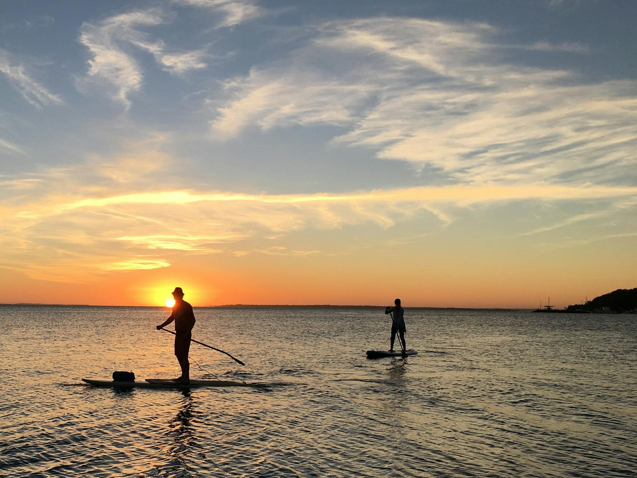 Enjoy the sunset from  the water on a sup or kayak