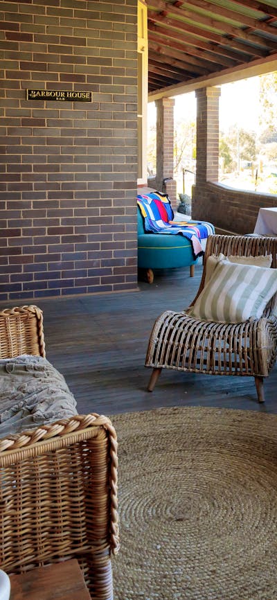 Outside seating for 4 as well as dining for 6 people on the veranda