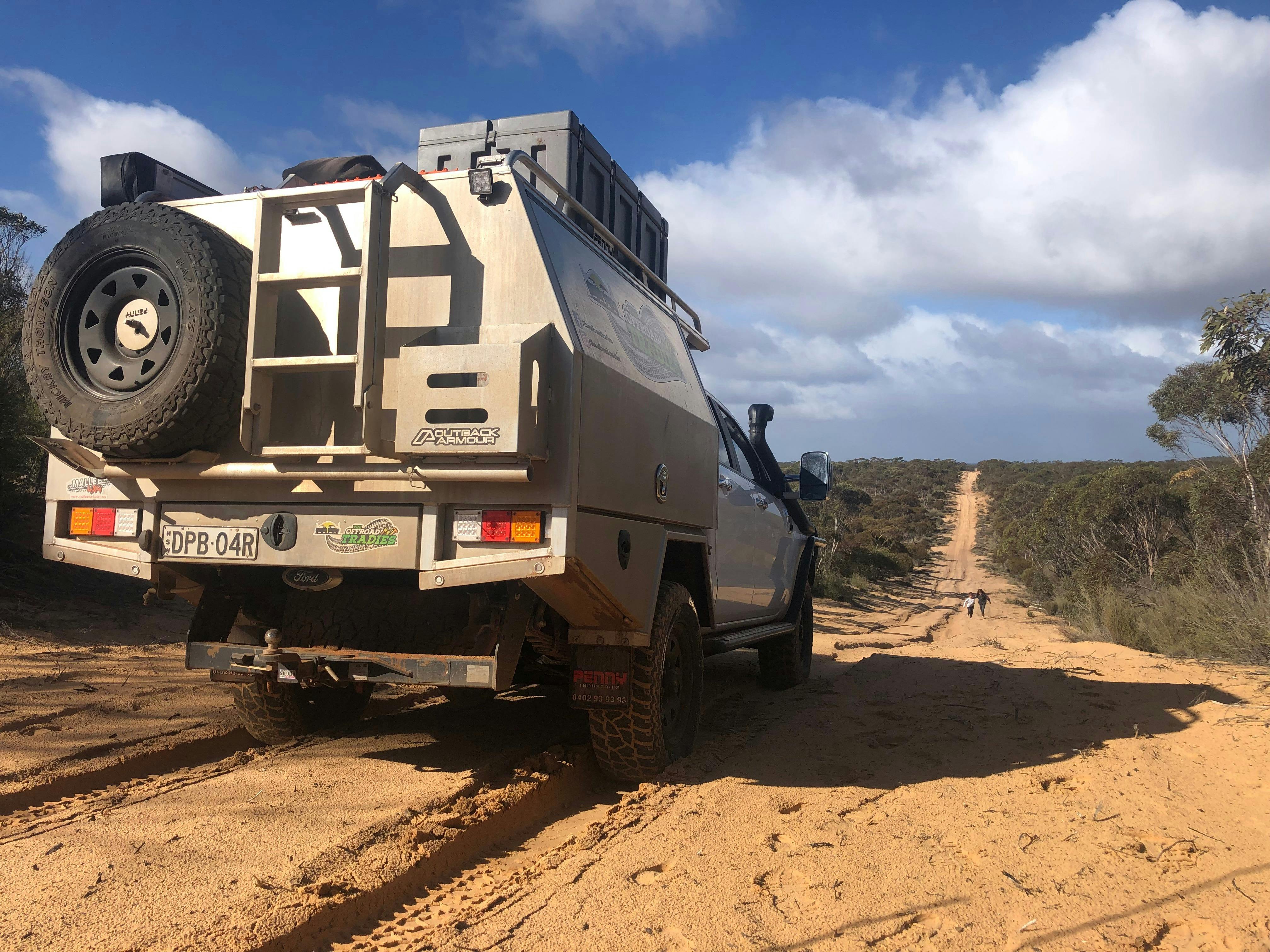 The one-way section of the Vic/SA border Track