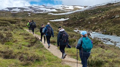 Ascending Mt Kosciuszko