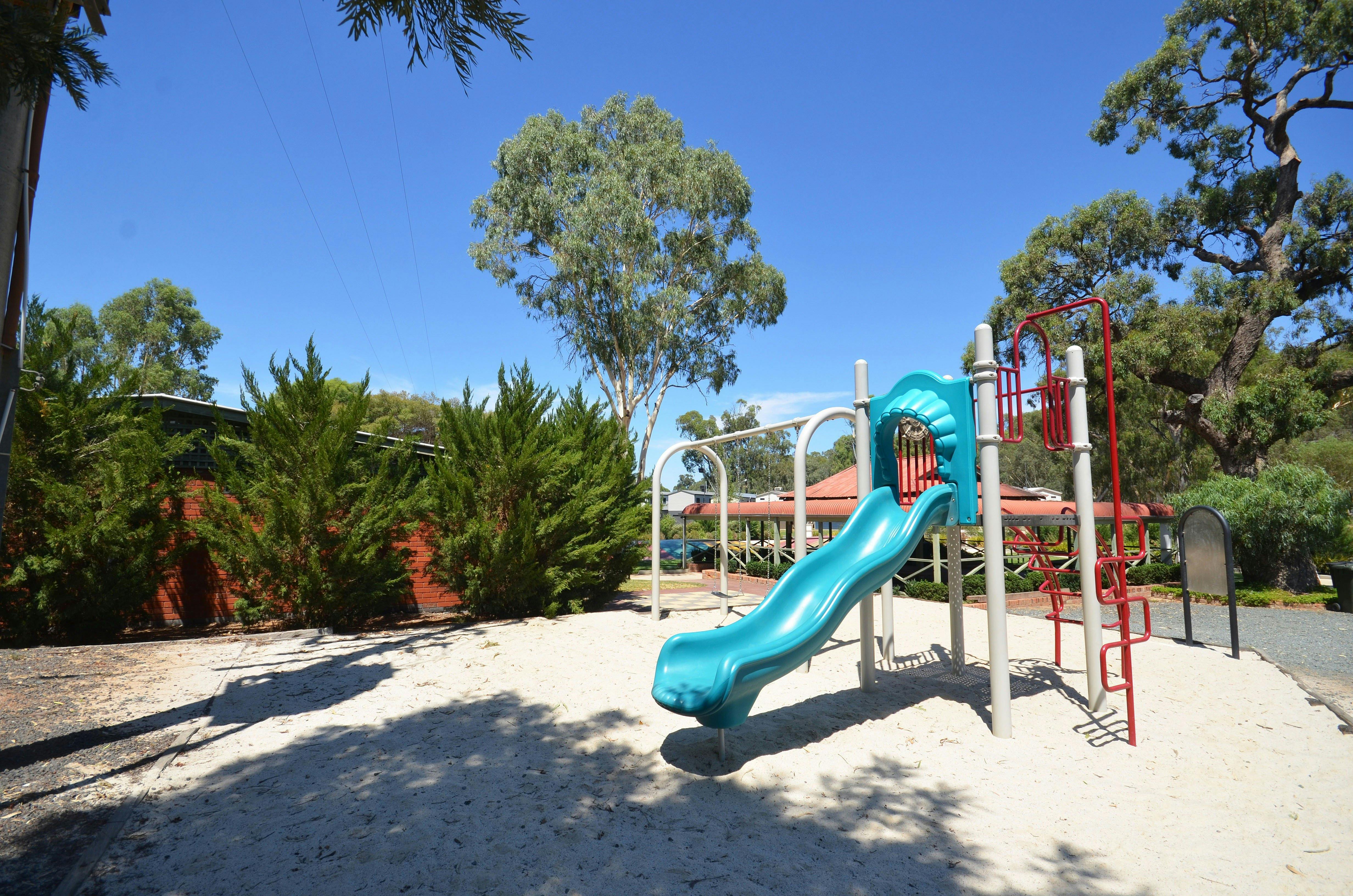Children's playground with sand