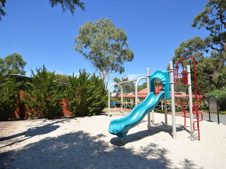 Children's playground with sand