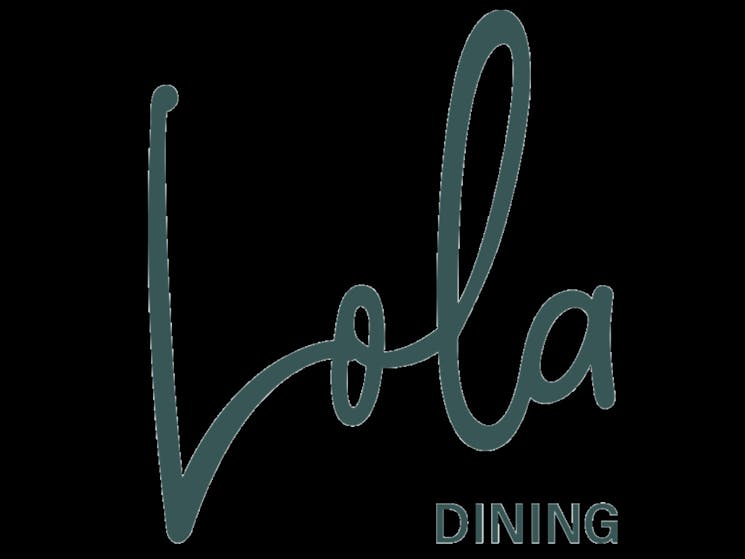 Lola Dining logo in green writing