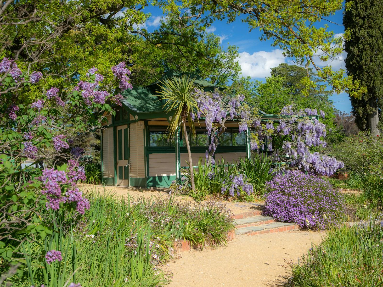 The Tennis pavilion in spring