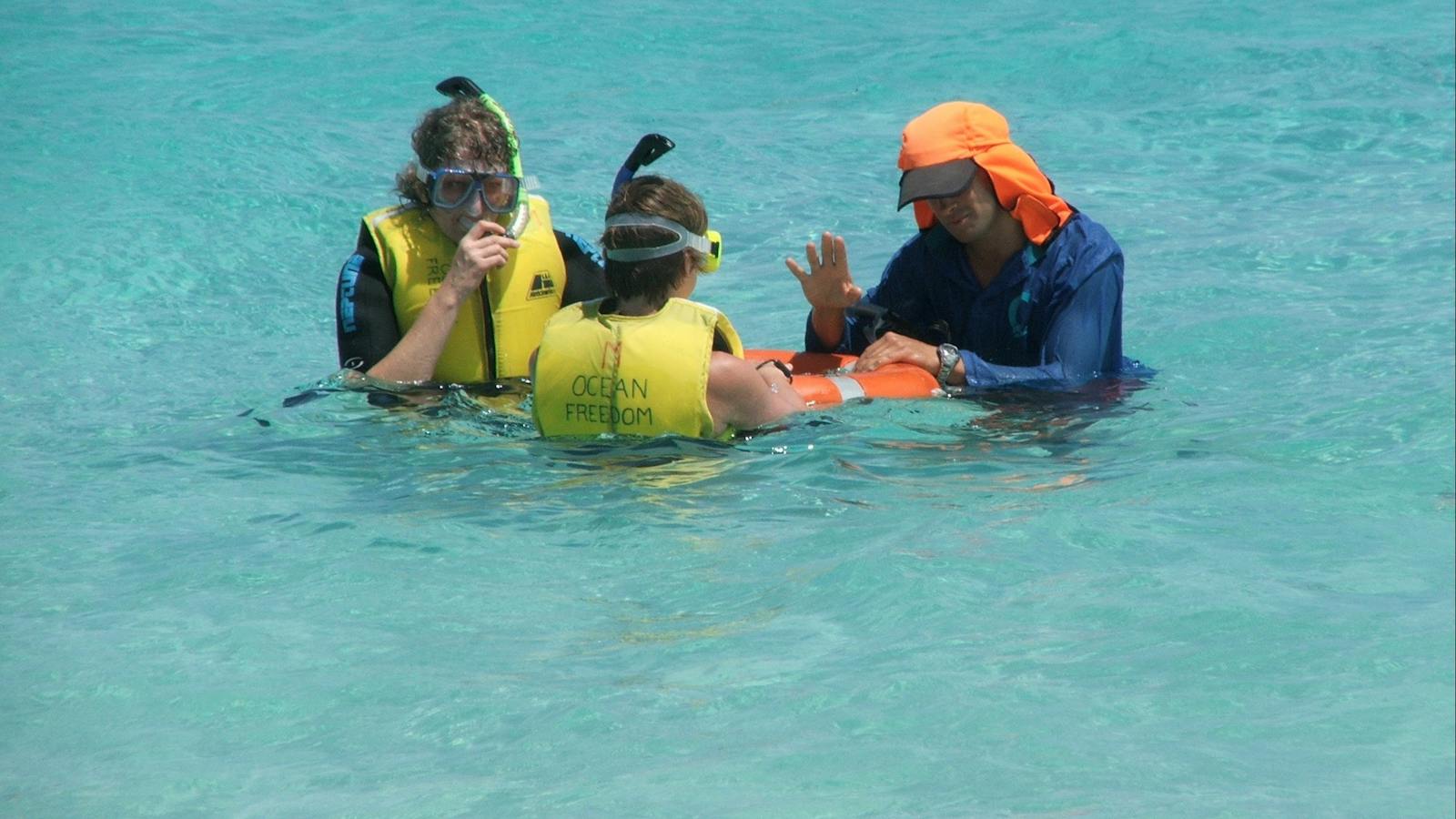 Ocean Freedom - First -time snorkellers