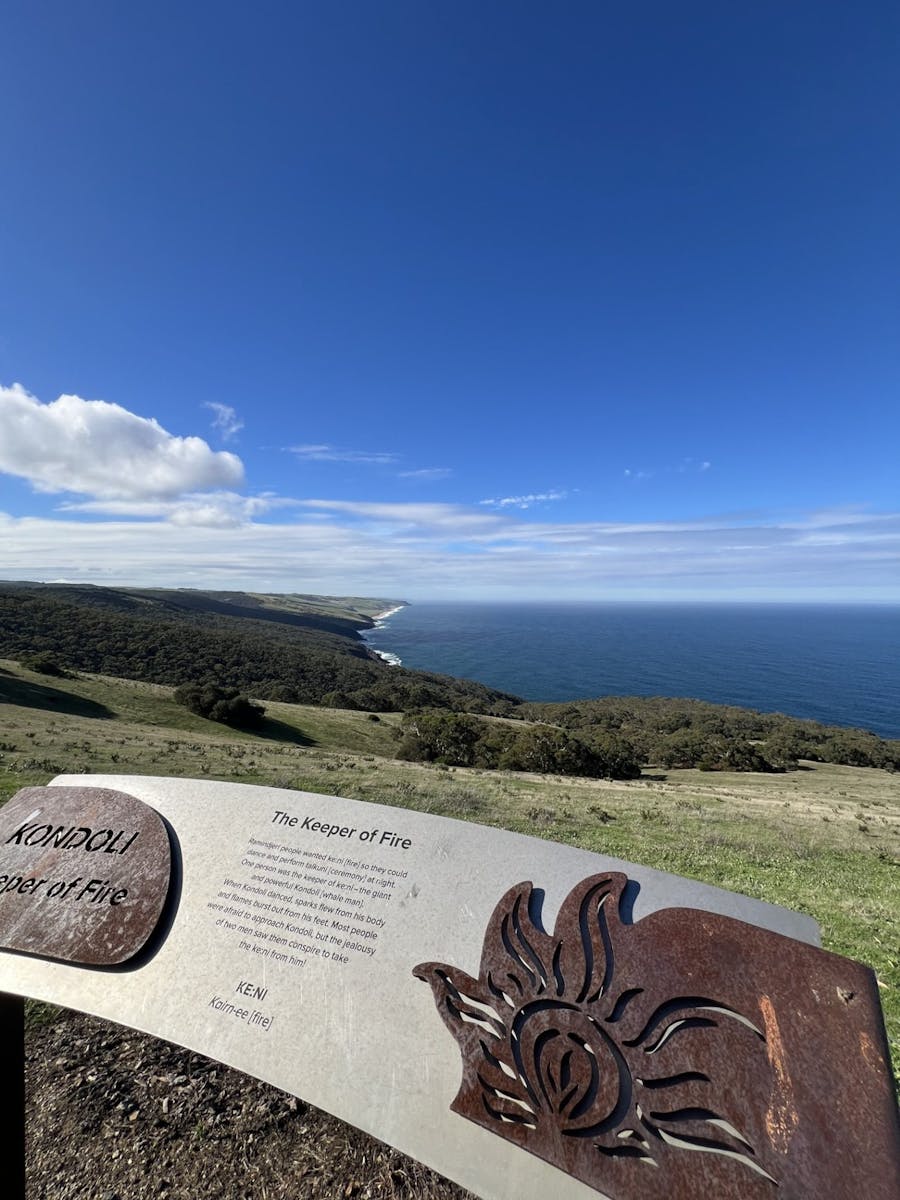 Tapanappa Lookout Tjilbruke Trail Marker