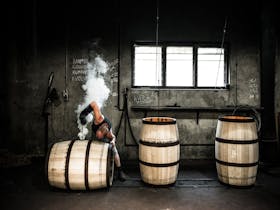 Cooperage - Burning the Barrel Hole