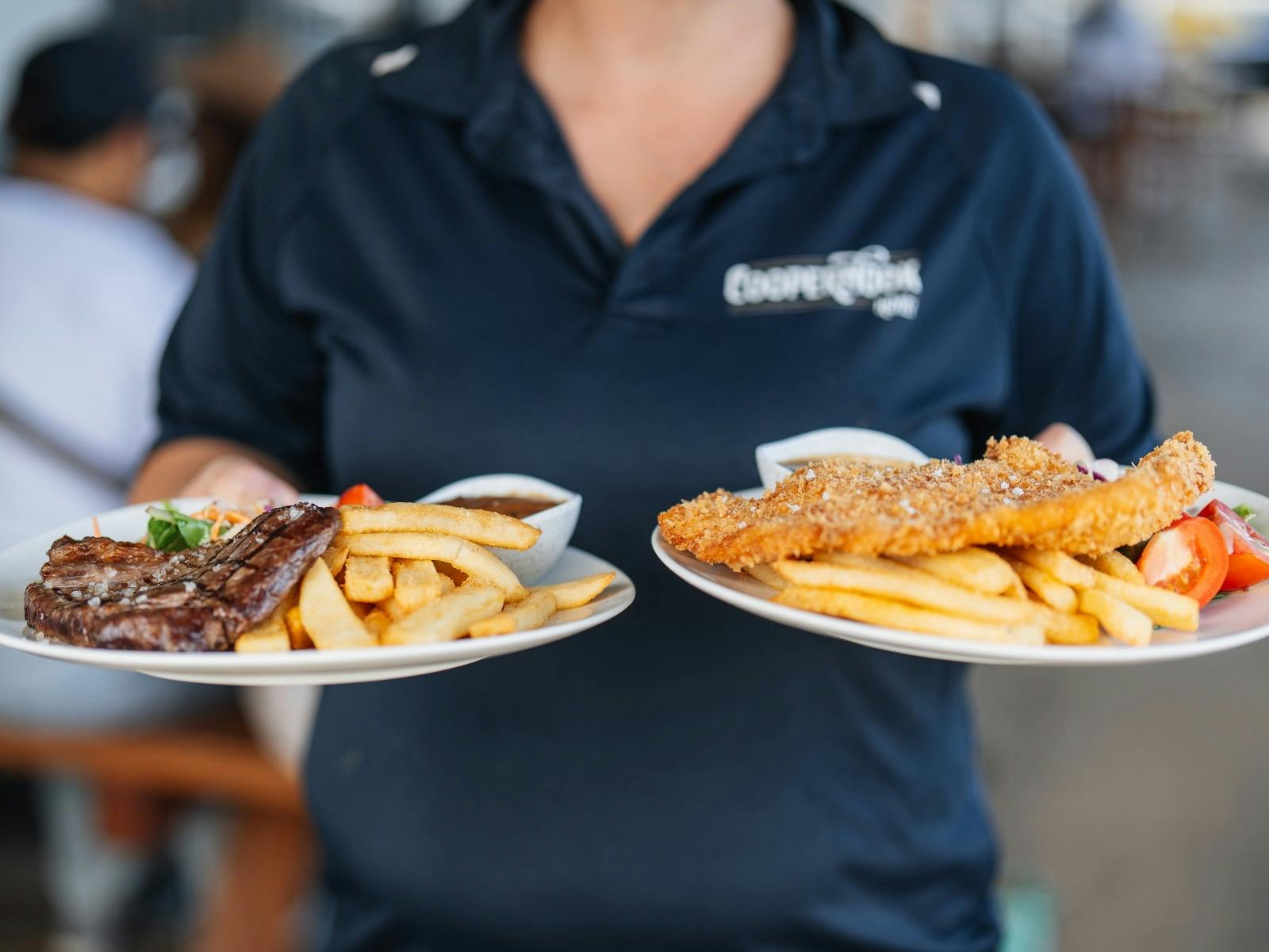 Our steaks and chicken schnitzels are loved by locals and visitors alike